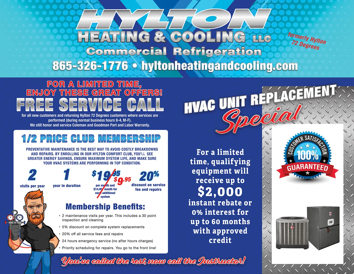 Special for Hylton Comfort Clum Membership